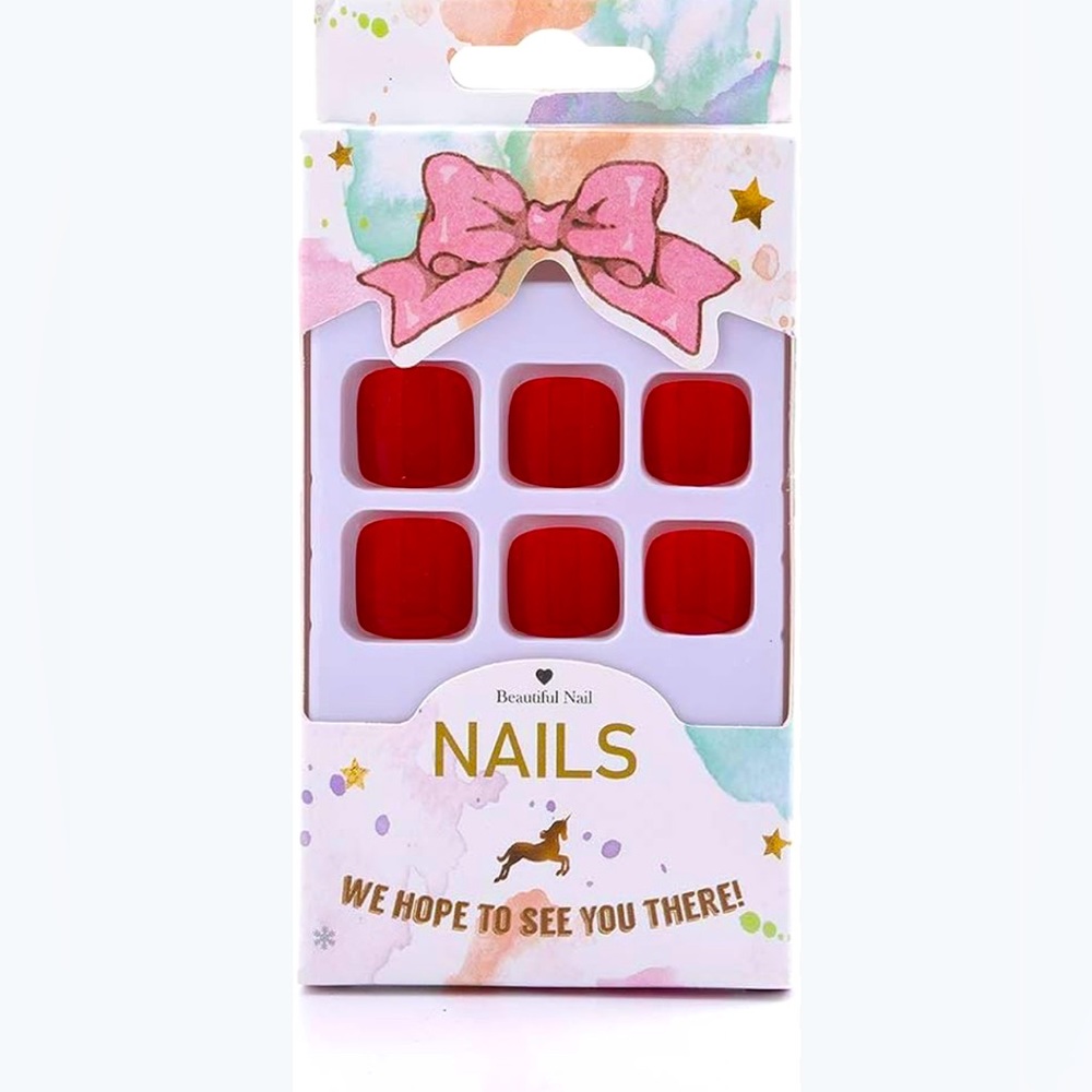 Red Matte Toe Nails